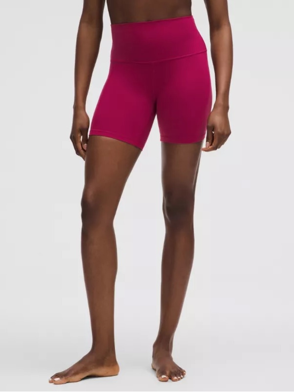 lululemon athletica High-Rise Bike Shorts in Berry